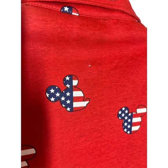 Disney Red Mickey Mouse American Flag Romper Women’s Size Small NWT - Picture 7 of 9